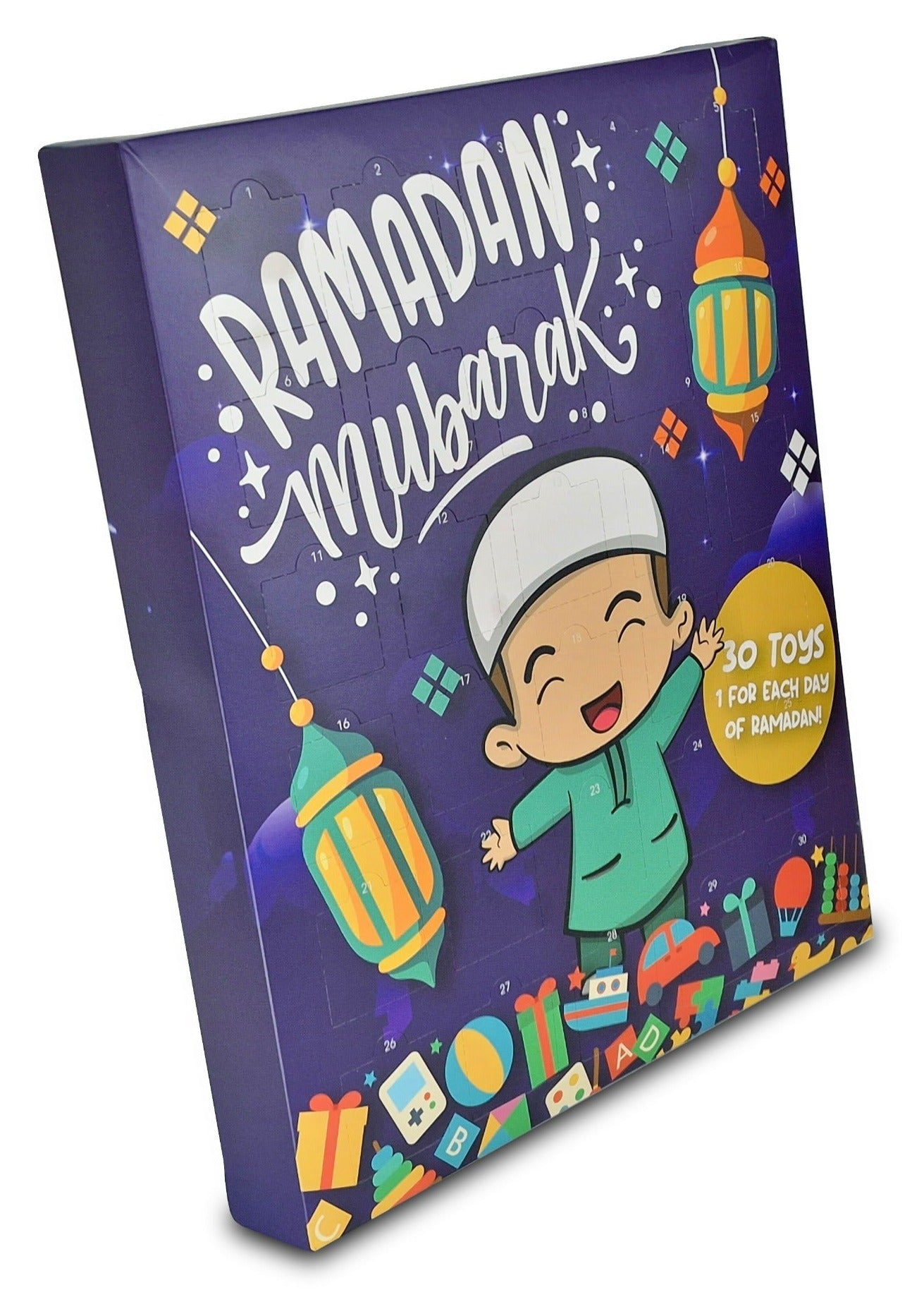 Ramadan Countdown Fidget Calendar - Blue