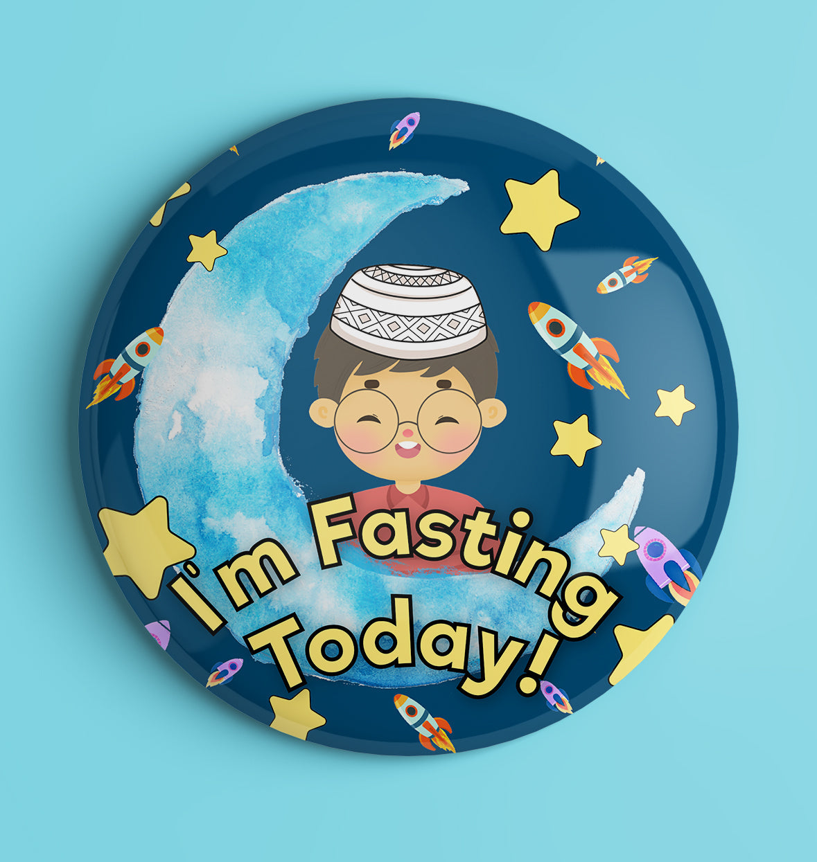 I'm Fasting Today Badge - Boy