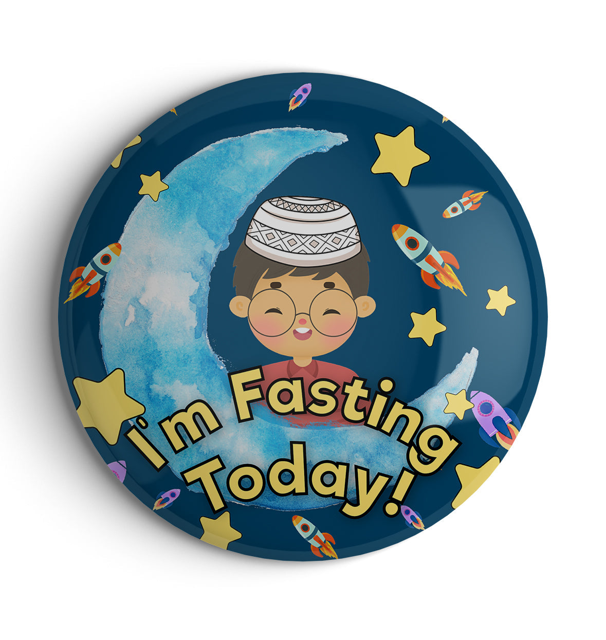 I'm Fasting Today Badge - Boy