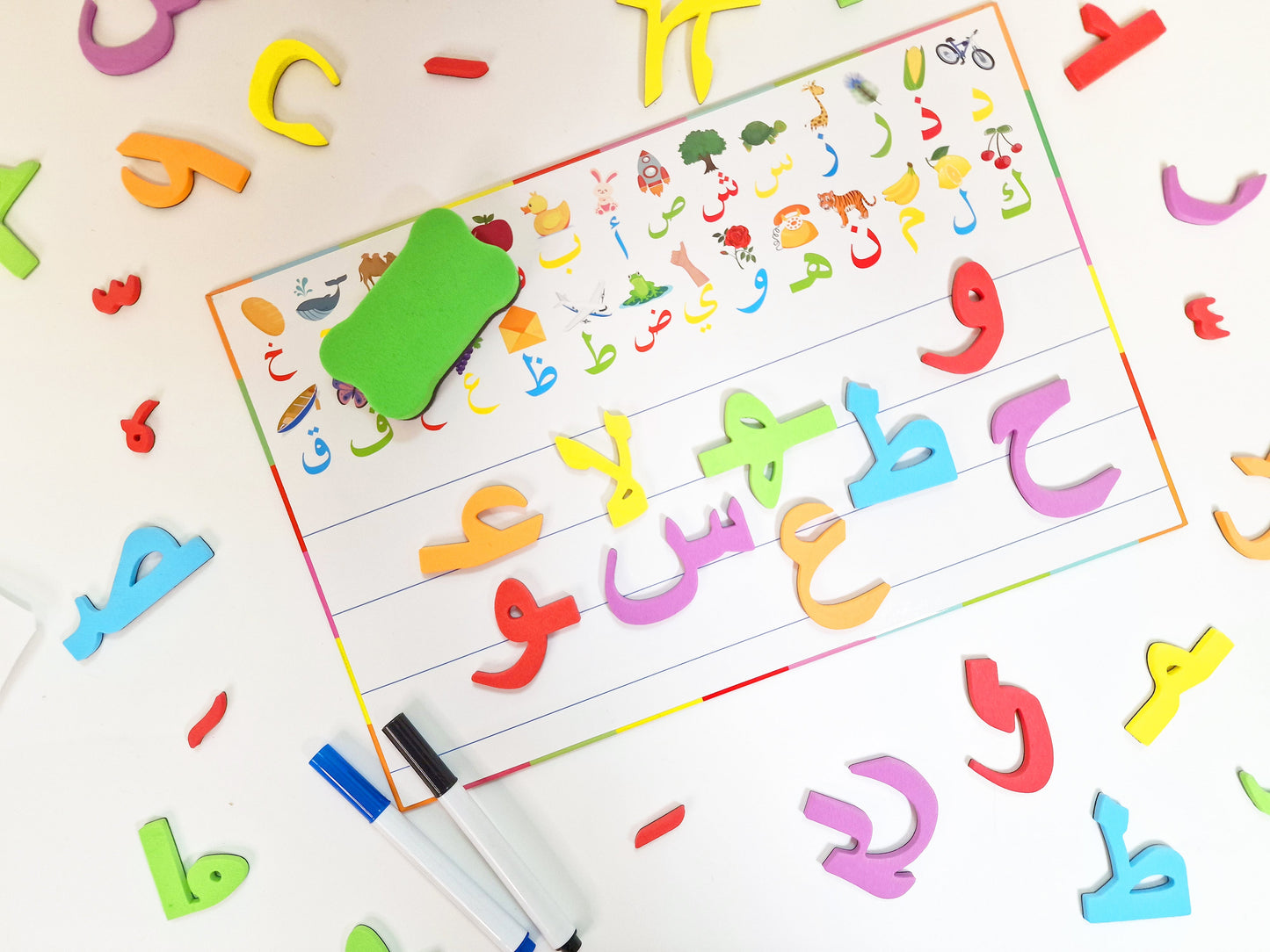 Arabic Alphabet Foam Magnetic Board Set